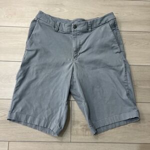 Lululemon Commission Shorts Light Blue Stretch Zip Pocket Modern Casual‎ Size 32